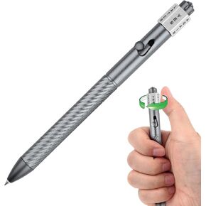 SMOOTHERPRO Fidget Spining Bolt Action Pen, Retractable Ballpoint Pen with Decision Maker, Compatible with Pilot G2 Refill, 0.5mm Black Ink EDC Pen for Office School Valentines Easter Gift, Black