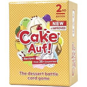 Cake Auf! Card Game | Dessert-Themed Fun Family Card Game | Easy-to-Learn and Fast-Paced | Great for Kids, Teens and Adults | 2-4 Players