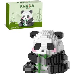 QisiHouting Mini Panda Building Build- 504pcs ، لعبة Mini Panda Building ، بناء الباندا للبالغين ، الكتل الصغيرة المقدمة لـ 11 بويت والبنات ، هدايا عيد ميلاد للأطفال