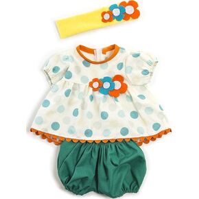 Miniland Educational Doll Clothes, Girl Summer Outfit, Yellow, 38-40 Cm (31562)