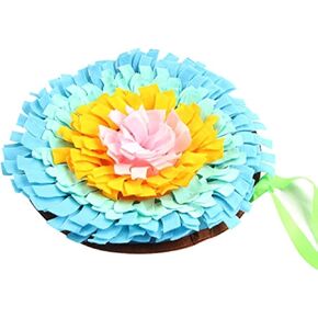 IFOYO Snuffle Mat for Dogs, Sniff Mat Slow Feeding Mat, Interactive Feed Game for Boredom, Help Stress Relief and Training, Encourages Natural Foraging Skills(Beige)