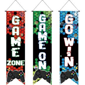 3 Pieces Winnie Baby Shower Decorations, Winnie Party Supplies Flag Banner, Classic The Pooh Hanging Backdrops for Home Baby Sower Girl Boy Birthday