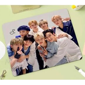 Stray Kids South Korea Korean Music Boy Pop Band Non-Slip Mousepad Gaming Computer Gaming Desktop Laptop Mouse Pad 7.1 x 8.7 inches