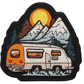 Two Set of Lighter Embroidered Appliques Patch with Hook and Loop Fastener Backing- Punk Style Tactical Crochet Badge Suitable for Vests,Jackets, Backpacks,and Clothing in Kuwait