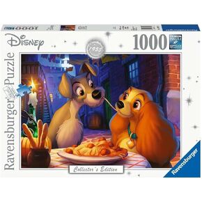 Ravensburger Disney Lady and The Tramp 1000 Piece Jigsaw Puzzle for Adults - 12000003 - Handcrafted Tooling, Made in Germany, Every Piece Fits Together Perfectly
