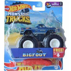 Hot Wheels Monster Trucks Bigfoot, Re-Crushable 41/75 1:64 Scale die cast