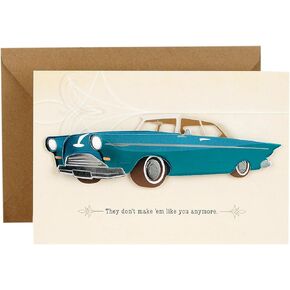 Hallmark Signature Father's Day Card (Vintage Classic Car, Don't Make 'Em Like You Anymore), (599FFW9632)