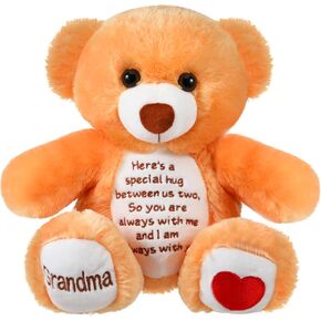 Sympathy Bears for Boys and Girls Loss of Grandma, Memorial Stuffed Animal for Loss of Grandma Boys and Girls Sympathy Gift for Grieving Bear Plush Toy for Condolences Memorial Loss of Loved