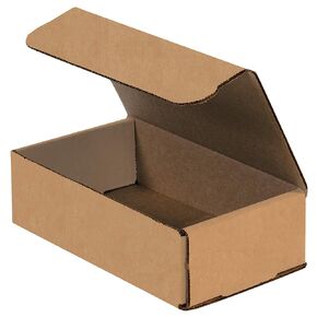 BOX USA Kraft Corrugated Corrugated Cardboard Mailing Boxes, 7" x 4" x 2", Pack of 50, Crush-Proof, for Shipping, Mailing and Storing, (BM742K)