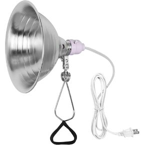 Simple Deluxe Clamp Lamp Light with 8.5 Inch Aluminum Reflector up to 150 Watt E26 Socket (no Bulb Included) 6 Feet 18/2 SPT-2 Cord, 2 Pack, Sliver
