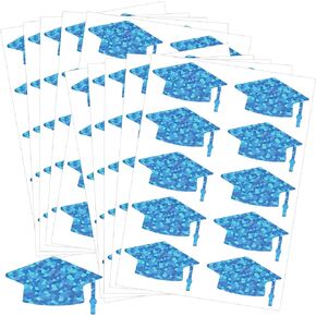 Graduation Cap Stickers Class of 2024 Grad Hat Labels Gold Foil Congrats Grad Doctoral Cap Shaped Stickers Decals for College High School Graduation Party Supplies 200pcs (Black) in Kuwait