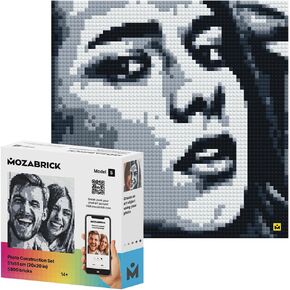 Photo Construction Set Model S - Transform Any Picture into a Mosaic Wall Art Using Our Constructor and Web App. Infinite Pixel Art Possibilities Using Your Photos!