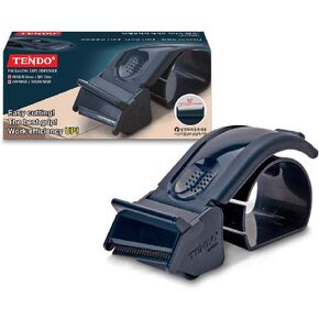 SJ-50M Navy | TENDO Basic Line | Smart Packing Tape Dispenser, Easy Cut Tape Gun, for 45~50mm Tape Width and 3" Tape core