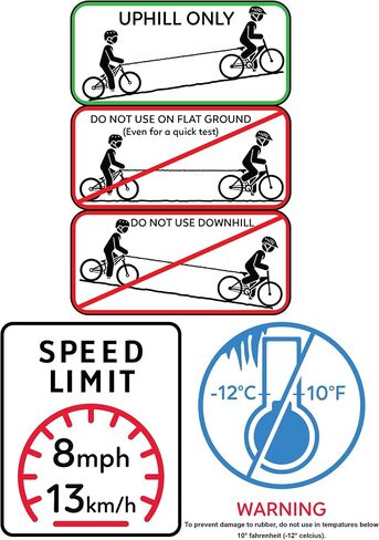 The Original Bike Bungee Tow Rope | MTB & Cycling Stretch Pull Strap for Riding Further with Your Friend, Child, Kids | Compatible with Any Bicycle in Saudi Arabia