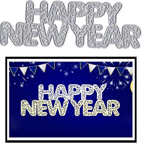 كلمات عيد الميلاد هيينغ قطع يموت من أجل صنع البطاقات ، كلمات تحية من عيد الميلاد يموت قطعت رسائل سنة جديدة سعيدة يموت الإستنسل قالب نقش لخلاصات الحرف ديي ديكور ألبوم ديي. in Kuwait
