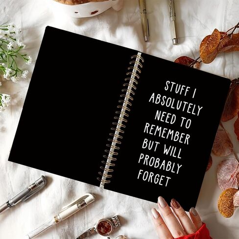 Funny Notebooks Journal, Sarcastic Notebooks for Work, Funny Office Gifts for Coworkers, Funny Notebooks for Work, Office Humor Gifts, Black Hardcover Spiral Notebook 5.5x8.3 Inch in Kuwait