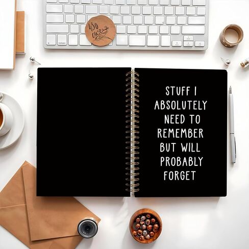 Funny Notebooks Journal, Sarcastic Notebooks for Work, Funny Office Gifts for Coworkers, Funny Notebooks for Work, Office Humor Gifts, Black Hardcover Spiral Notebook 5.5x8.3 Inch in Kuwait