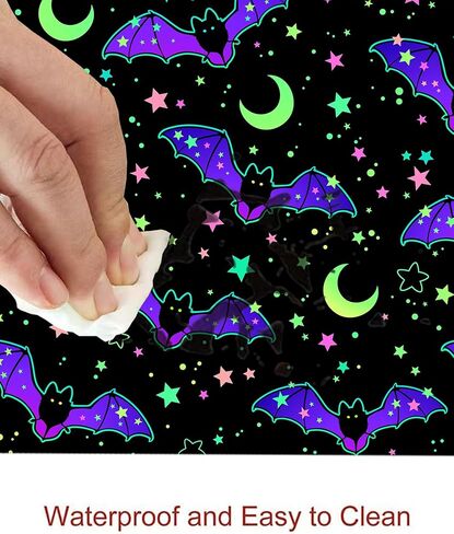 Large Gaming Mouse Pad, Computer Mouse Mat, Funny Desk Pad Protector Decoration, Big Cute Desk Pad, Non-Slip Base 31.5 x 11.8 in Purple Luxury Flowers in Kuwait