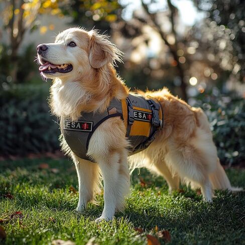 2Pcs ESA Emotional Support Animal Patch for Dog, Removable Tactical Hook & Loop Patch, Dog Patch Set for Dog Vest Collar in Saudi Arabia