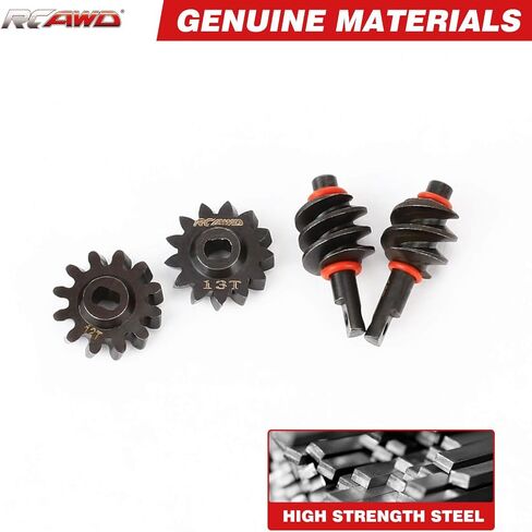 RCAWD SCX24 AX24 14% Speed Decrease Worm Gear Set, 16T 14T for Axial Bronco C10 Deadbolt Wrangler JLU CRC JT Gladiator Dodge Power Wagon 1/24 Front Rear Upgrades in Saudi Arabia