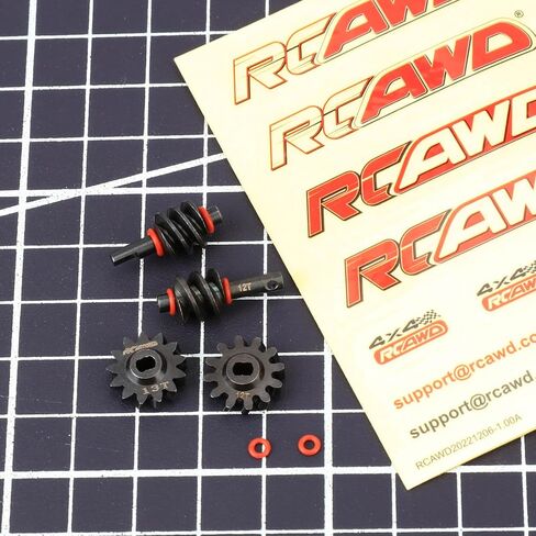 RCAWD SCX24 AX24 14% Speed Decrease Worm Gear Set, 16T 14T for Axial Bronco C10 Deadbolt Wrangler JLU CRC JT Gladiator Dodge Power Wagon 1/24 Front Rear Upgrades in Saudi Arabia