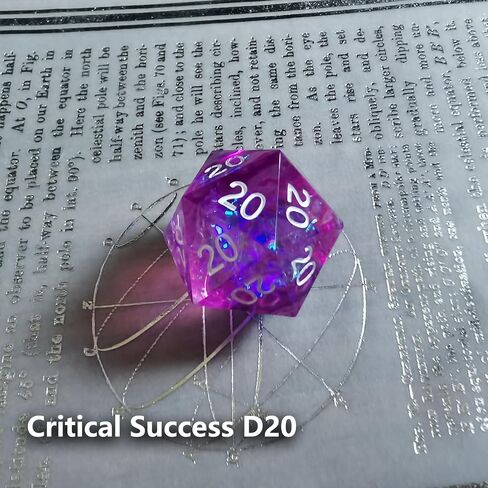 Roll of Fate D20 Dice Set – All Natural 20 or All Natural 1 – Designed for D&D Players Seeking Epic Victories or Failures in Saudi Arabia