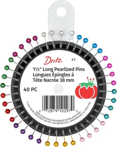 Dritz 132 Pearlized Pins, Petite, White, 3/4-Inch (150-Count) in Kuwait