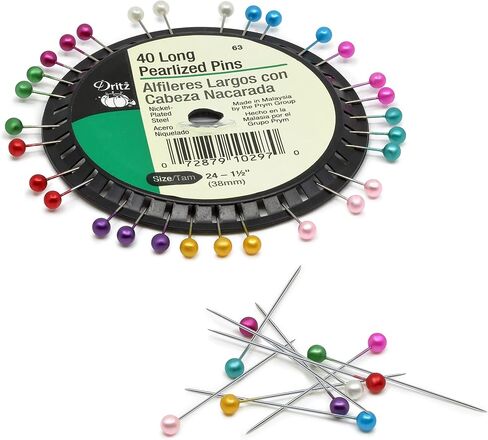 Dritz 132 Pearlized Pins, Petite, White, 3/4-Inch (150-Count) in Kuwait