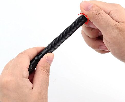 SMOOTHERPRO Fidget Spining Bolt Action Pen, Retractable Ballpoint Pen with Decision Maker, Compatible with Pilot G2 Refill, 0.5mm Black Ink EDC Pen for Office School Valentines Easter Gift, Black in Saudi Arabia
