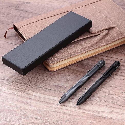 SMOOTHERPRO Fidget Spining Bolt Action Pen, Retractable Ballpoint Pen with Decision Maker, Compatible with Pilot G2 Refill, 0.5mm Black Ink EDC Pen for Office School Valentines Easter Gift, Black in Saudi Arabia