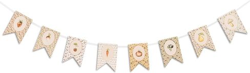 Fruit and Vegetable Banner - Farmers Market Party Garland Decorations,Locally Grown Baby Shower Bunting Banner,Vegetable Farmer's Party Decorations for Kids Produce Stand(vegetable banner) in Kuwait