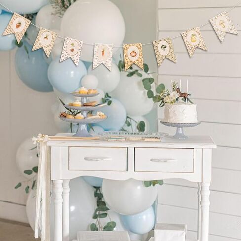 Fruit and Vegetable Banner - Farmers Market Party Garland Decorations,Locally Grown Baby Shower Bunting Banner,Vegetable Farmer's Party Decorations for Kids Produce Stand(vegetable banner) in Kuwait