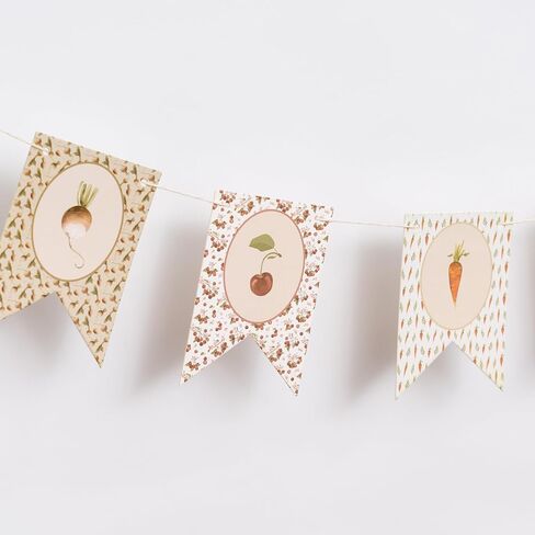 Fruit and Vegetable Banner - Farmers Market Party Garland Decorations,Locally Grown Baby Shower Bunting Banner,Vegetable Farmer's Party Decorations for Kids Produce Stand(vegetable banner) in Kuwait