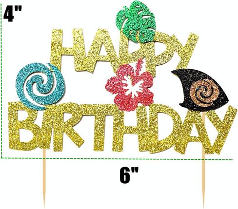 Glitter Moana كعكة عيد ميلاد Topper Moana Party Supplies Moana Cake Decoration Moana عيد ميلاد الديكور ديكور عيد ميلاد هاواي in Kuwait
