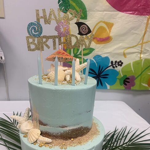Glitter Moana كعكة عيد ميلاد Topper Moana Party Supplies Moana Cake Decoration Moana عيد ميلاد الديكور ديكور عيد ميلاد هاواي in Kuwait