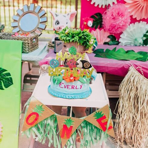 Glitter Moana كعكة عيد ميلاد Topper Moana Party Supplies Moana Cake Decoration Moana عيد ميلاد الديكور ديكور عيد ميلاد هاواي in Kuwait