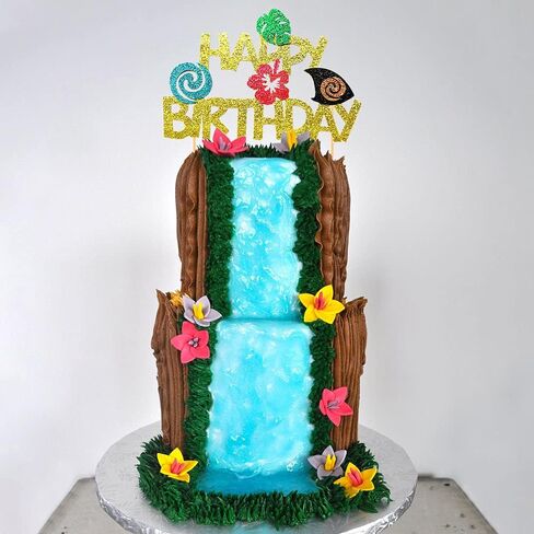 Glitter Moana كعكة عيد ميلاد Topper Moana Party Supplies Moana Cake Decoration Moana عيد ميلاد الديكور ديكور عيد ميلاد هاواي in Kuwait