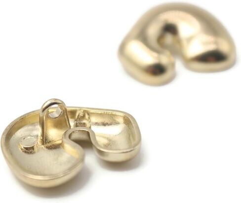 Silver Metal Shank Buttons - 12 Pcs - 4 Size Options - Twinkle Oval Irregular Metal Shank Buttons Silver for Men Women Blazer Coat Uniform Shirt Suit and Jacket Sewing Craft DIY EM0704 in Kuwait