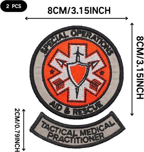 Two Set of Lighter Embroidered Appliques Patch with Hook and Loop Fastener Backing- Punk Style Tactical Crochet Badge Suitable for Vests,Jackets, Backpacks,and Clothing in Kuwait