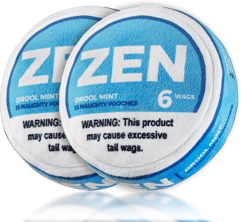 Chill Pup Funny Dog Toy - Parody Plush Squeaky Crinkle Dog Toy (ZENXAN) in Saudi Arabia