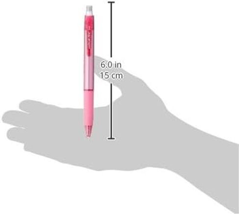 Uni Erasable Knock Ballpoint Pen, Uni-Ball R:E, Cherry Pink Ink (URN18005.13) in Kuwait