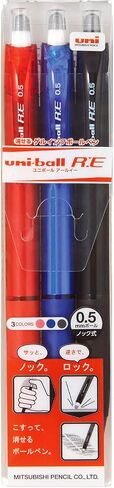 Uni Erasable Knock Ballpoint Pen, Uni-Ball R:E, Cherry Pink Ink (URN18005.13) in Kuwait