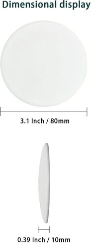 Door Knob Wall Protector - 1.9 Inch Doorknob Protectors Set of 8Pcs White Silicone Bumpers Handle Stoppers in Saudi Arabia