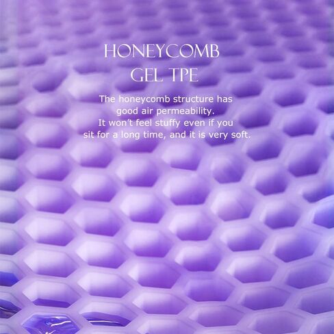 (Upgraded version) Ergonomic back support office chair cushions, TPE mesh material, more comfortable, suitable for reading, sedentary, sitting posture correction people - home floor cushions (purple) in Saudi Arabia