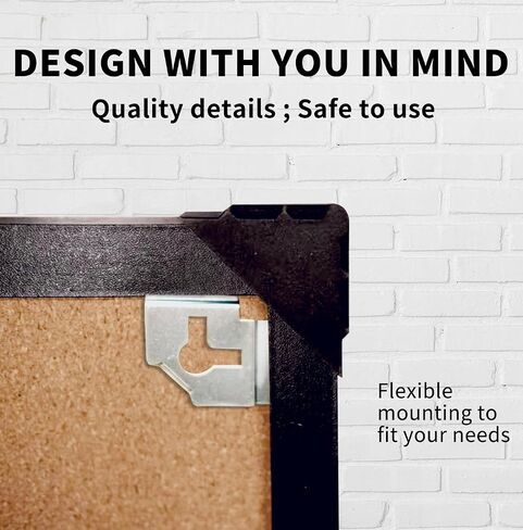 Corksidol Cork Bulletin Board, Large Wall-Mounted Pin Board with Frame, Self-Healing Corkboard for Office, Home, and School, 36" x 24",2 Pack in Saudi Arabia