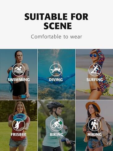 ATTRACO Rash Guard for Women Long Sleeve Printed Swim Shirts Rashguard UPF 50 in Kuwait