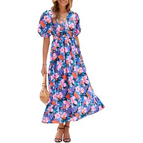Women's Summer Floral Maxi Dress Spring Wedding Guest Dress 2026 in Kuwait