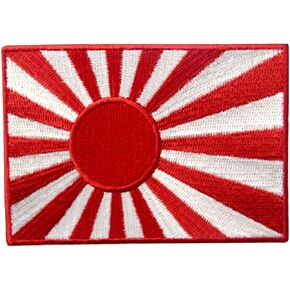 Japan Navy Flag Embroidered Rising Sun Emblem Japanese Kamikaze Iron On Sew On Patch