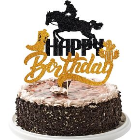 Cowgirl Cake Toppers ，Happy Birthday Cake Topper Decoration，Western Cowgirl Themed Cake Decoration，Baby Shower Cake Decoration,Girls Women Cowgirls Happy Birthday Party Supplies in Kuwait