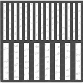 CrafTreat Reusable Geometric Stripe Stencils for Painting on Wood, Wall, Tile, Canvas, Paper, Fabric and Floor - Stripes - 6x6 Inches - DIY Art and Craft Stencils - Striped Stencils